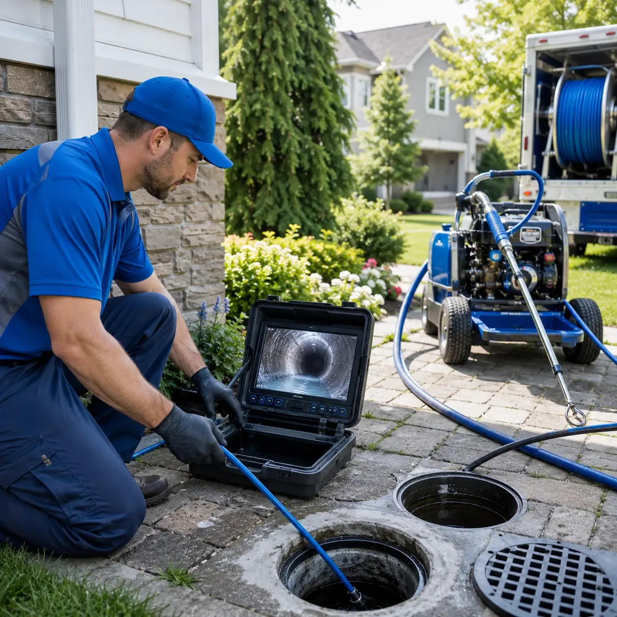 Outdoor drain cleaning professionals serving Marston, NC