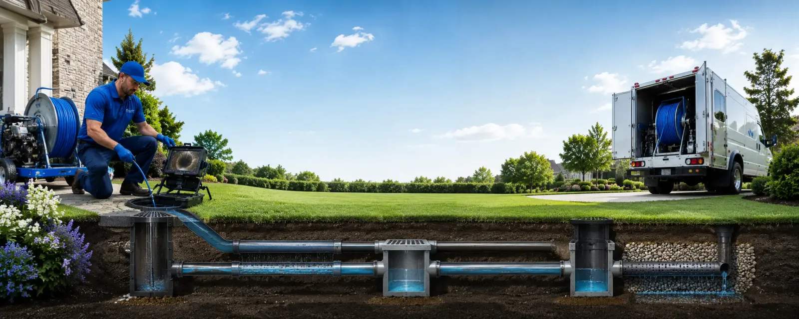 Outdoor drain cleaning information for Marston, NC